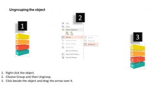 Four independent boxes with icons process diagram flat powerpoint design