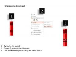 Four staged business scorecard flat powerpoint design