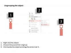 Four staged tags with data representation flat powerpoint design