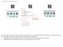 Four tags for total sales analysis powerpoint slides