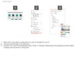 Four tags for total sales analysis powerpoint slides