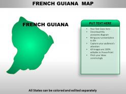 French guiana country powerpoint maps