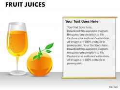 Fruit juices powerpoint presentation slides