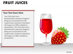 Fruit juices powerpoint presentation slides