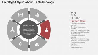 Fu six staged cyclic about us methodology flat powerpoint design