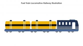 Fuel Train Locomotive Railway Illustration