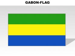 Gabon country powerpoint flags