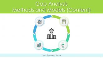 Gap analysis methods and models content powerpoint ppt template bundles