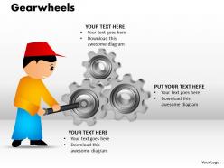 88114610 style variety 1 gears 1 piece powerpoint presentation diagram infographic slide