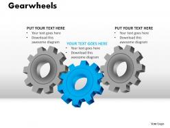 Gearwheels powerpoint presentation slides