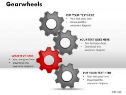 Gearwheels powerpoint presentation slides