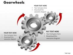 Gearwheels powerpoint presentation slides