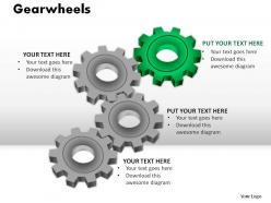 Gearwheels powerpoint presentation slides