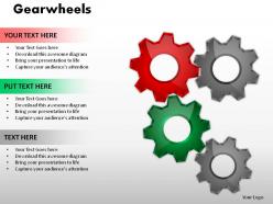 Gearwheels powerpoint presentation slides