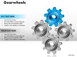 Gearwheels powerpoint presentation slides