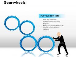 Gearwheels powerpoint presentation slides