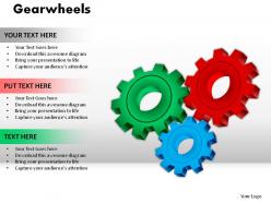 Gearwheels powerpoint presentation slides