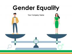 Gender Equality Symbols Concept Teaching Board Scale