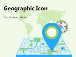 Geographic Icon Location Pointer Navigation Circle Document