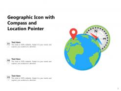 Geographic Icon Location Pointer Navigation Circle Document