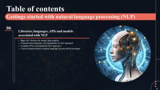 Gettings Started With Natural Language Processing NLP Powerpoint Presentation Slides AI CD V Analytical Unique