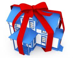 Gift dream home stock photo