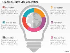 Global business idea generation flat powerpoint design