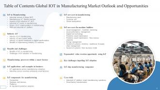 Global IoT in Manufacturing Market Outlook and Opportunities powerpoint presentation slides