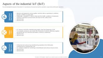 Global IoT in Manufacturing Market Outlook and Opportunities powerpoint presentation slides