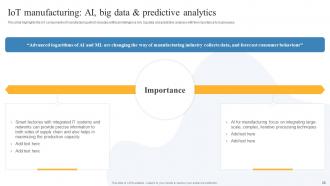 Global IoT in Manufacturing Market Outlook and Opportunities powerpoint presentation slides