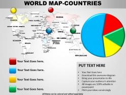 Global map with continents 1114