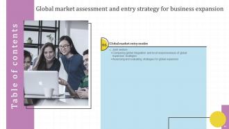 Global Market Assessment And Entry Strategy For Business Expansion Powerpoint Presentation Slides Strategy CD V