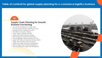 Global Supply Planning For Ecommerce Logistics Business Powerpoint Presentation Slides