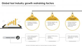 Global Taxi Industry Growth Restraining Factors