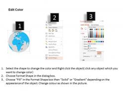 Globe with multiple location indication ppt presentation slides