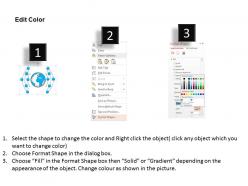 Globe with wi fi signal and technology icons ppt presentation slides