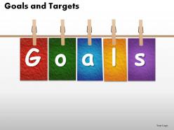 Goals and targets powerpoint slides