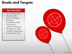 Goals and targets powerpoint slides