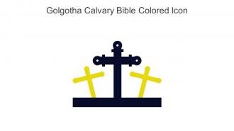 Golgotha Calvary Bible Colored Icon In Powerpoint Pptx Png And Editable Eps Format