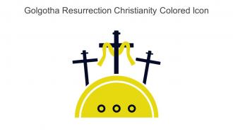 Golgotha Resurrection Christianity Colored Icon In Powerpoint Pptx Png And Editable Eps Format