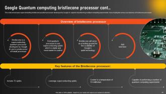 Google Quantum Computer Unleashing The Power Of Advanced Computing AI CD Image Graphical