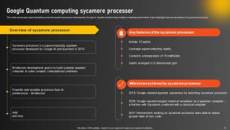 Google Quantum Computer Unleashing The Power Of Advanced Computing AI CD Images Graphical