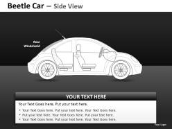 Green beetle car side view powerpoint presentation slides db