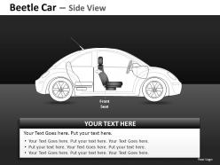 Green beetle car side view powerpoint presentation slides db