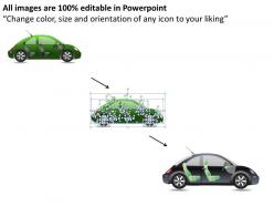 Green beetle car side view powerpoint presentation slides db