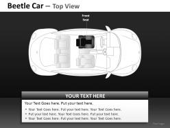 Green beetle car top view powerpoint presentation slides db