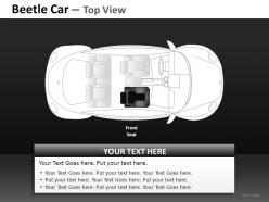 Green beetle car top view powerpoint presentation slides db