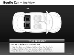 Green beetle car top view powerpoint presentation slides db