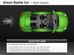 Green beetle car top view powerpoint presentation slides db