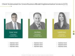 Green Business Model Implementation Proposal Powerpoint Presentation Slides